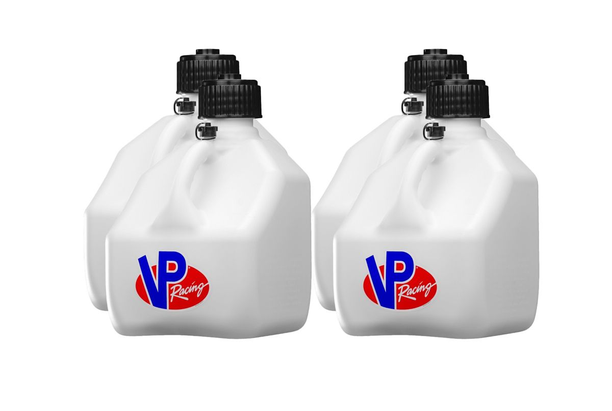 VP RACINGMotorsports Jug 3 Gal White Square (Case 4)