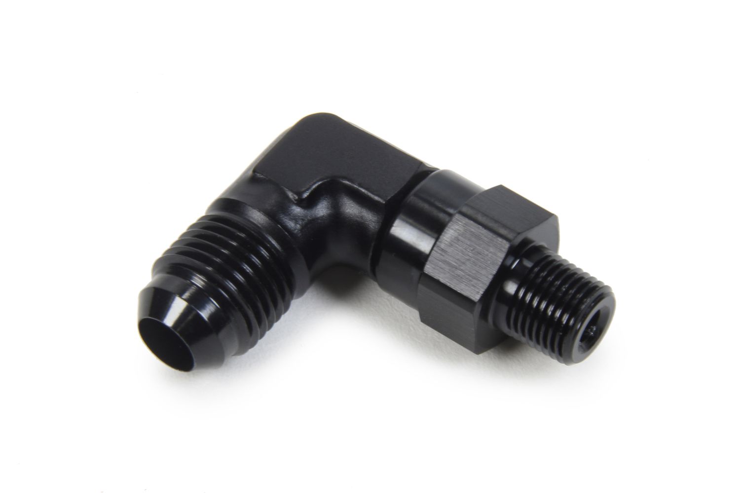TRIPLE X RACE COMPONENTSAN to NPT Swivel 90 Deg #6 x 1/8