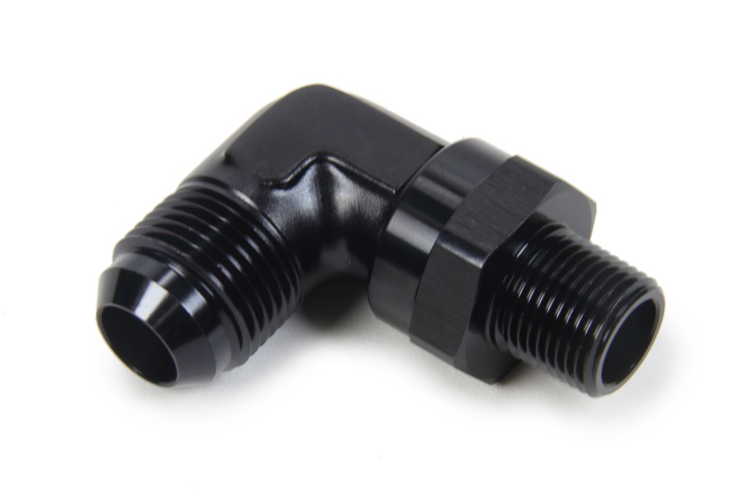 TRIPLE X RACE COMPONENTSAN to NPT Swivel 90 Deg #10 x 3/8