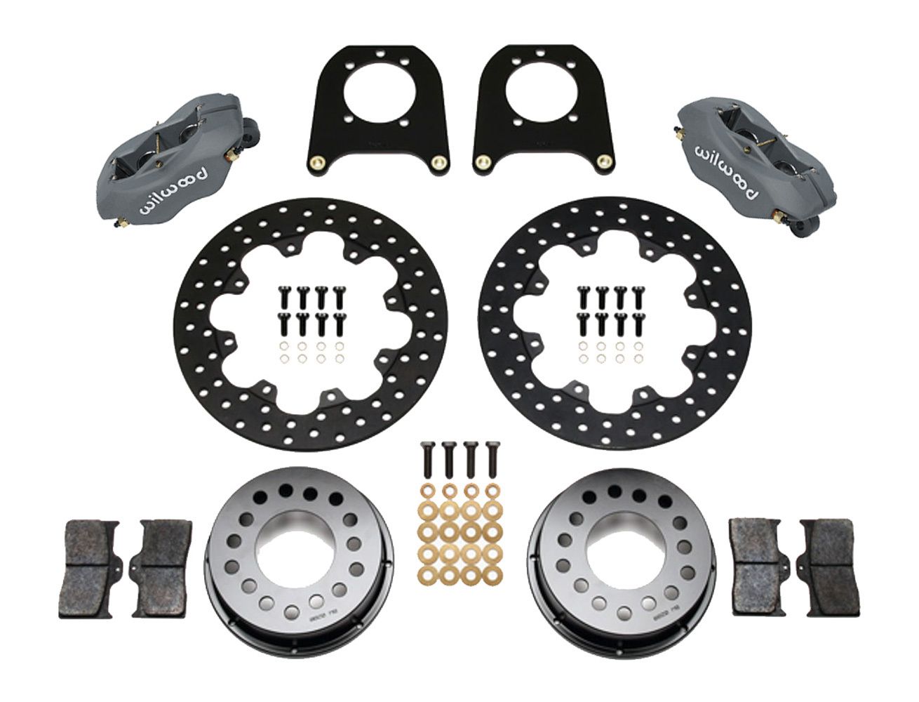 WILWOODRear Drag Kit 12 Bolt Chevy w/C-Clip Elim.