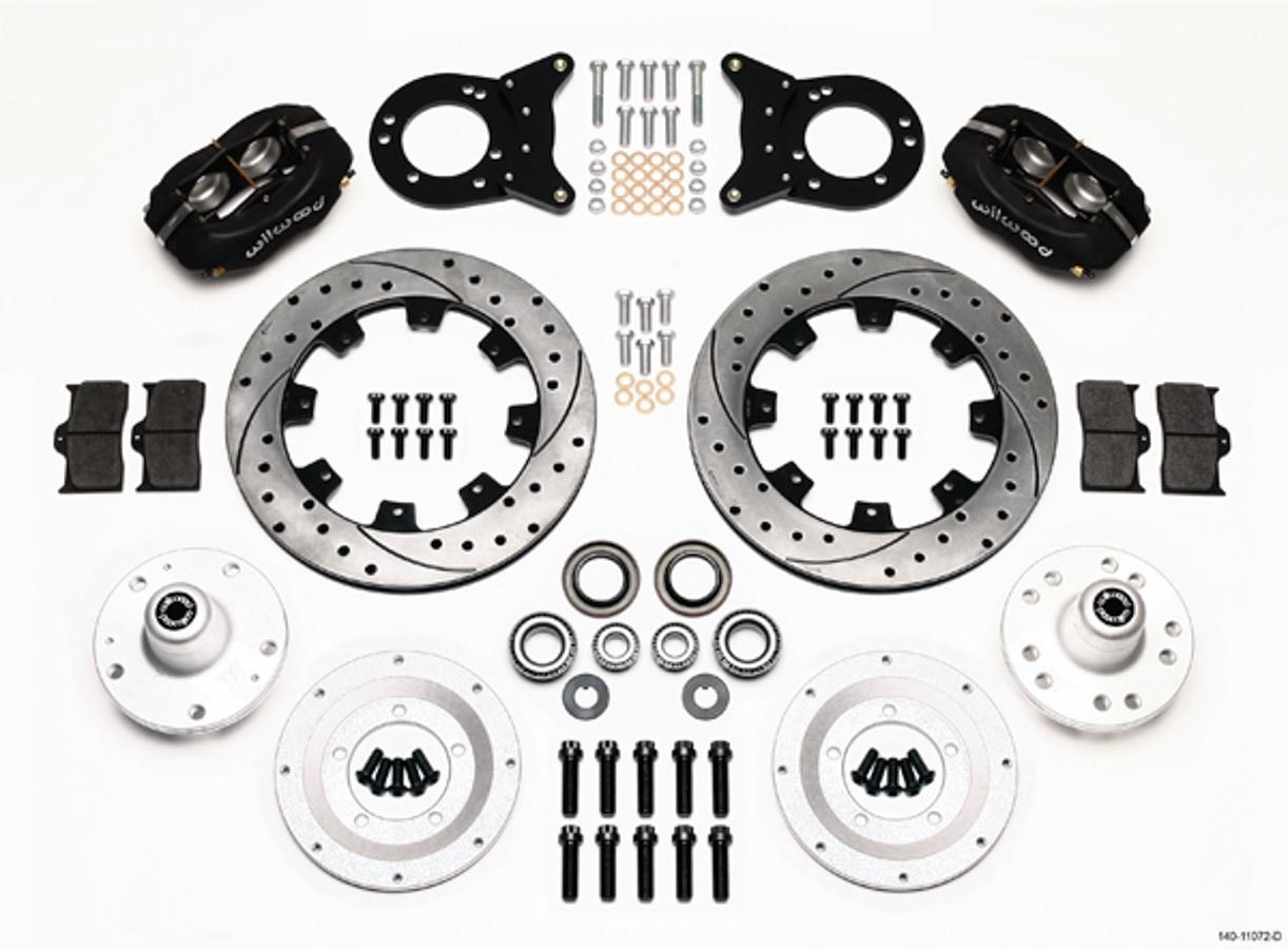 WILWOODFront Disc Kit HD 65-69 Mustang Drilled