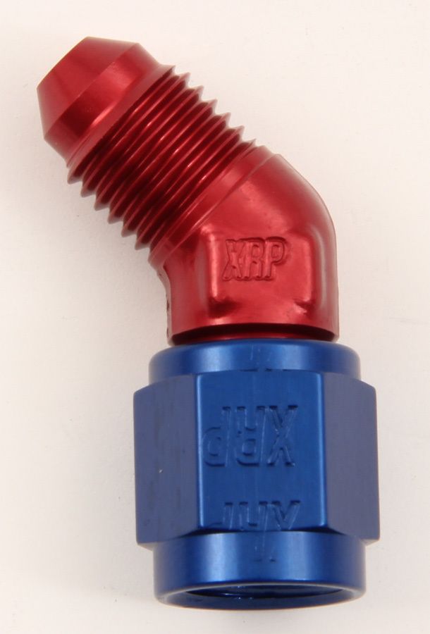 XRP-XTREME RACING PROD.#4 45 Deg Fem Swivel to Male Flr Forged Fitting