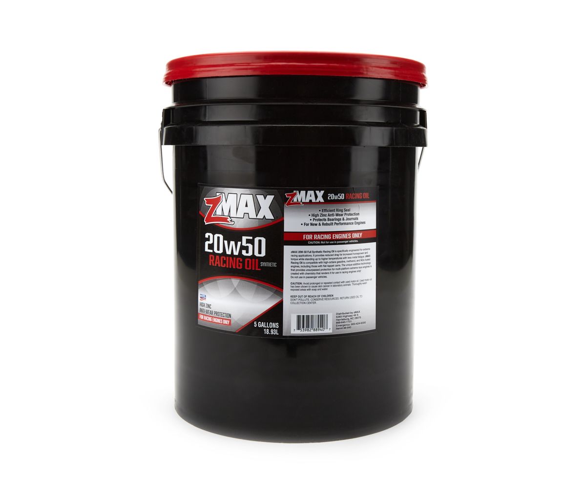 ZMAXRacing Oil 20w50 5 Gal. Pail