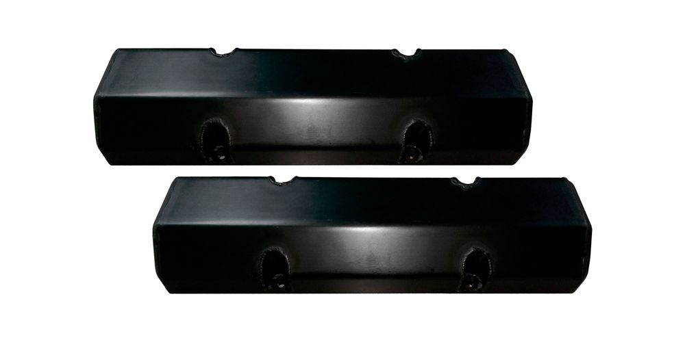 TRIPLE X RACE COMPONENTSValve Cover Set SBC Billet Rail Black