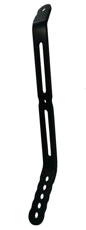 TRIPLE X RACE COMPONENTSNose Wing Rear Strap Bent To Side Board Black