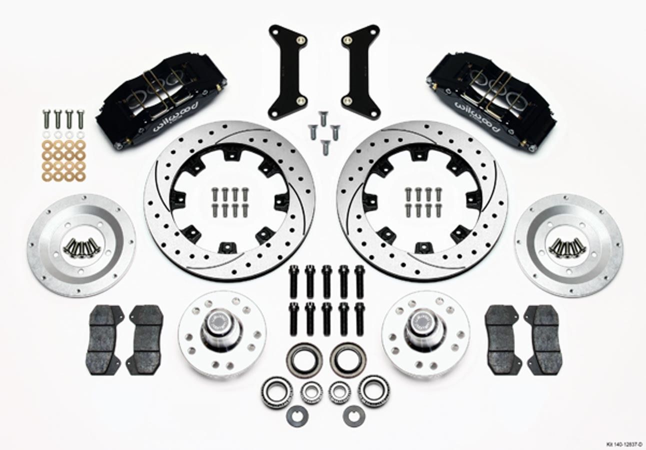 WILWOODFront Brake Kit 80-87 GM G-Body 6 Piston Caliper