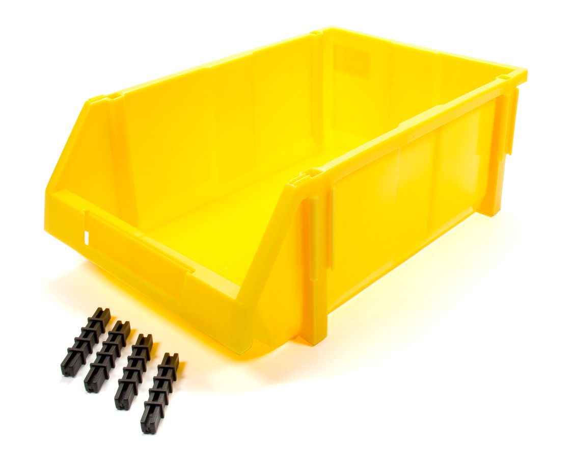 TRIPLE X RACE COMPONENTSPlastic Storage Bin YEL 17-3/4 x 11-1/2 x 6-3/4