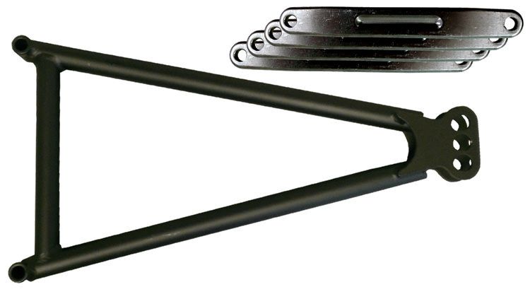 TRIPLE X RACE COMPONENTSJacobs Ladder 14in w/Straps Black 3-Hole