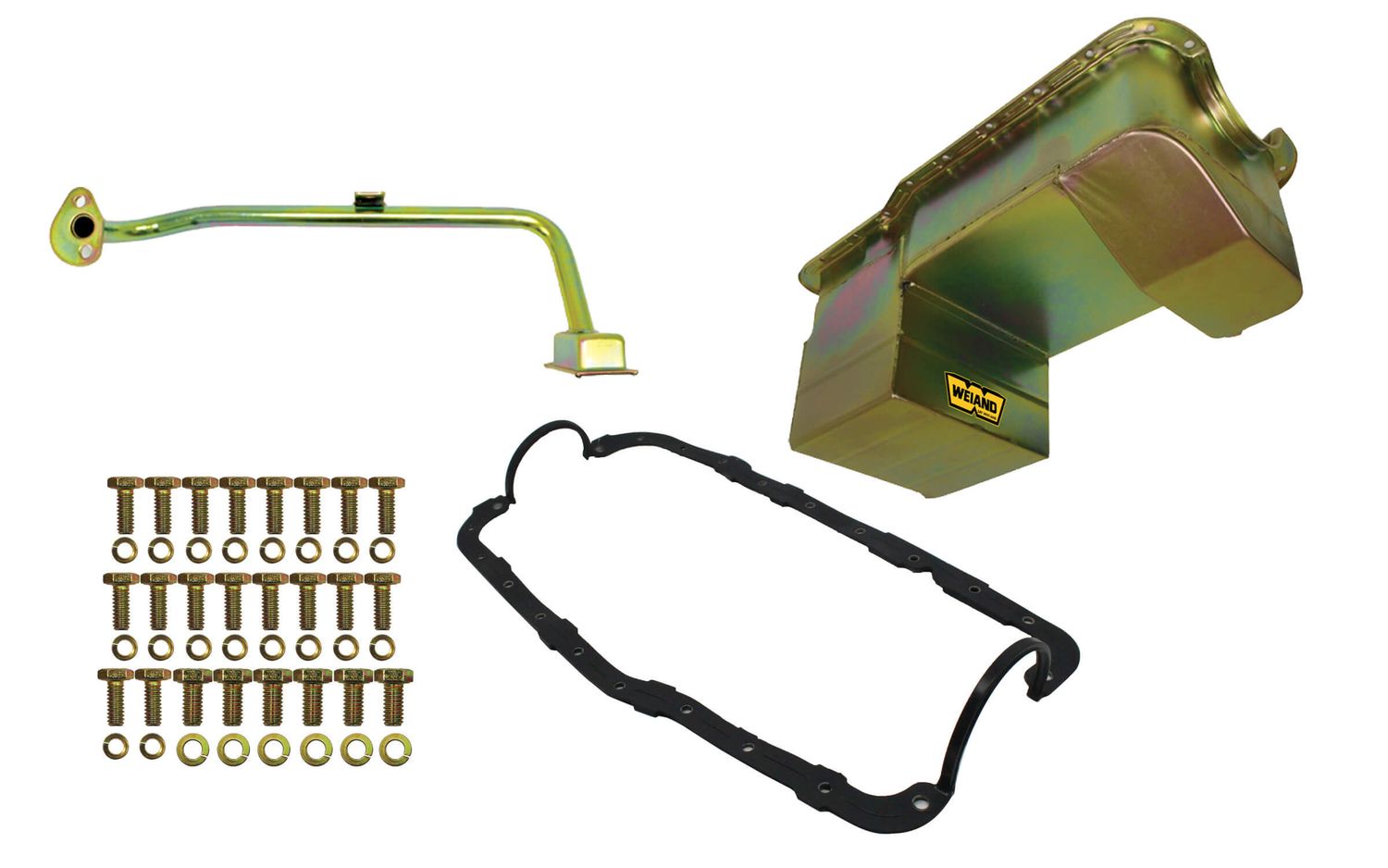 WEIAND7qt Oil Pan Kit RR Sump SBF 351W 79-93 Zinc