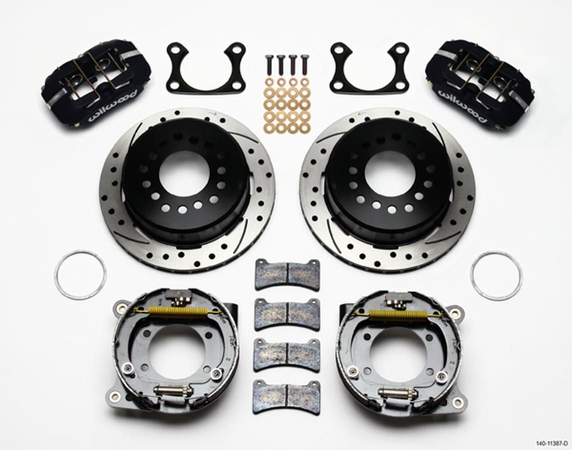WILWOODRear Disc Brake Kit Big Ford Drilled w/Park Brk