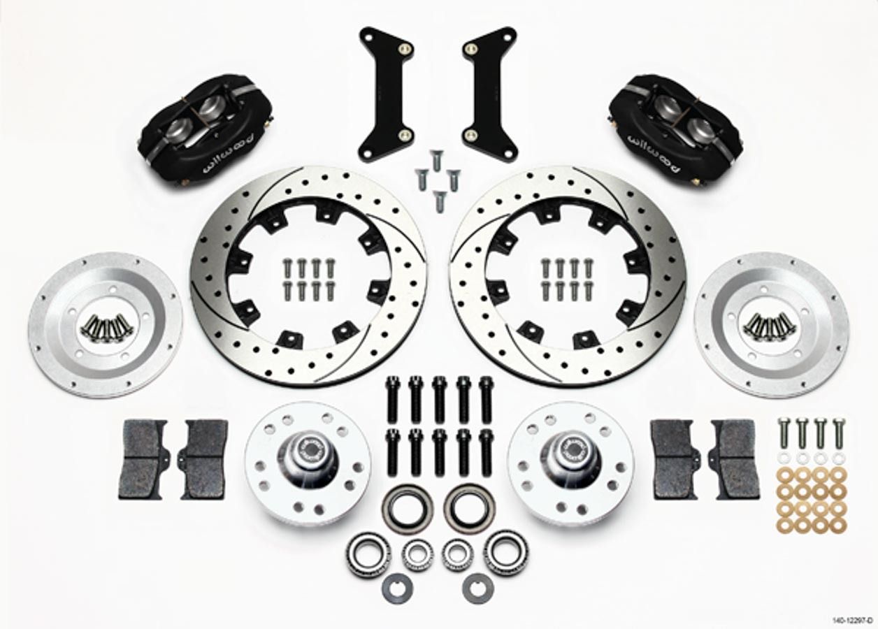 WILWOODFront Brake Kit 80-87 GM G-Body 4 Piston Caliper