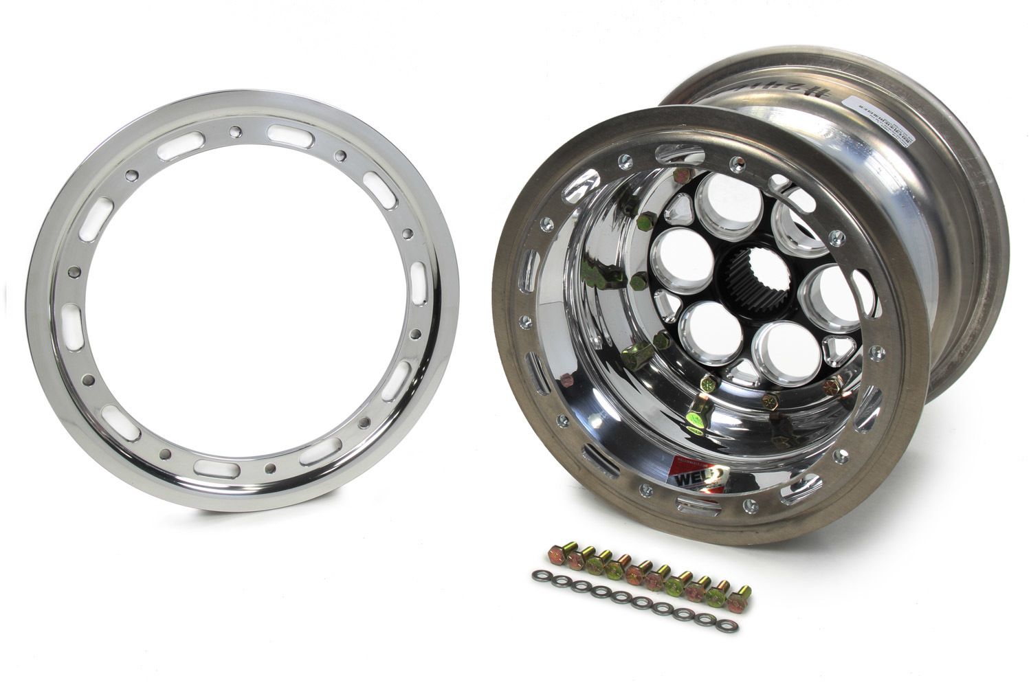 WELD RACING10x8 27 Spline 3in BS w/ Beadlock Black