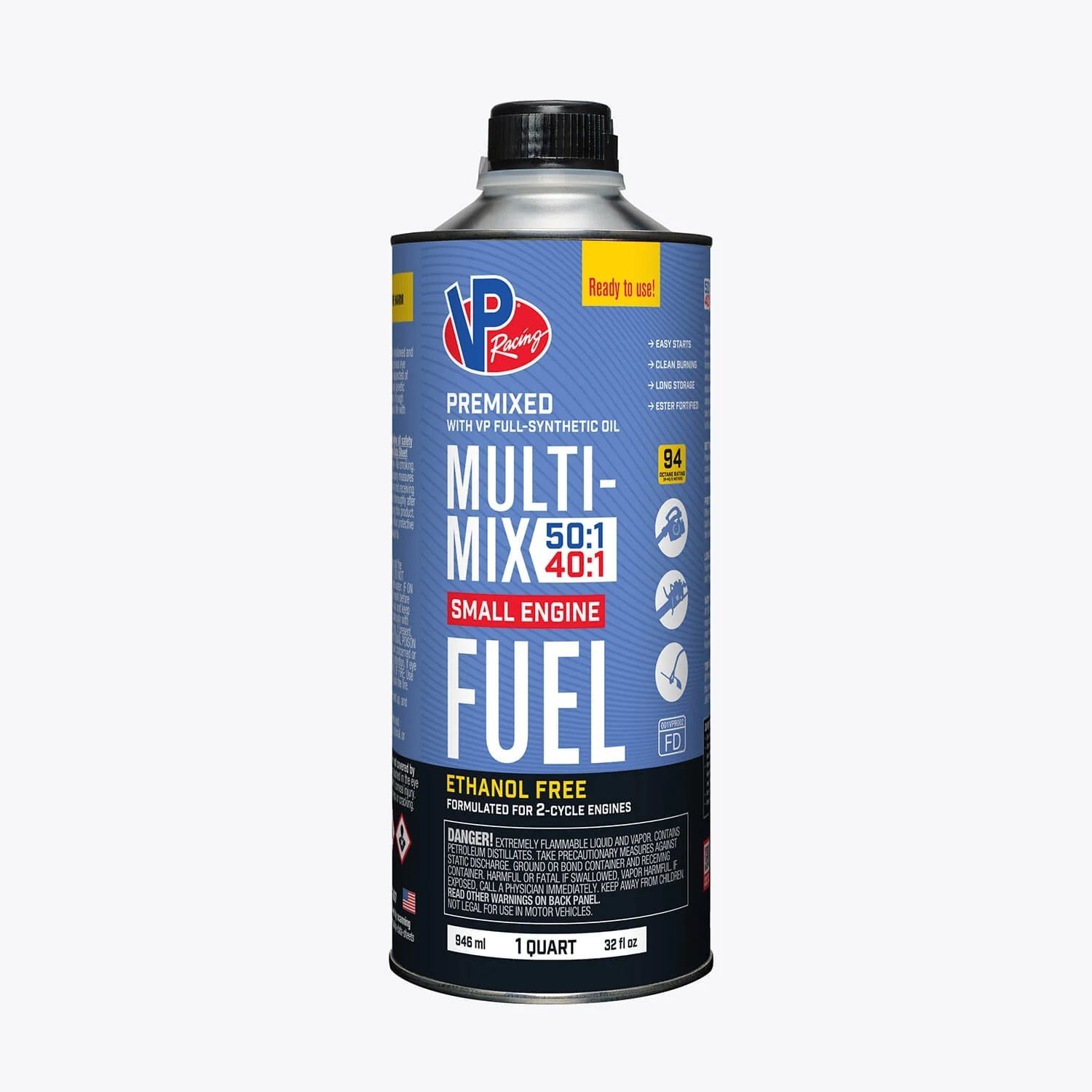 VP RACINGMulti-Mix 40:1/50:1 Pre-Mix 1qt Can