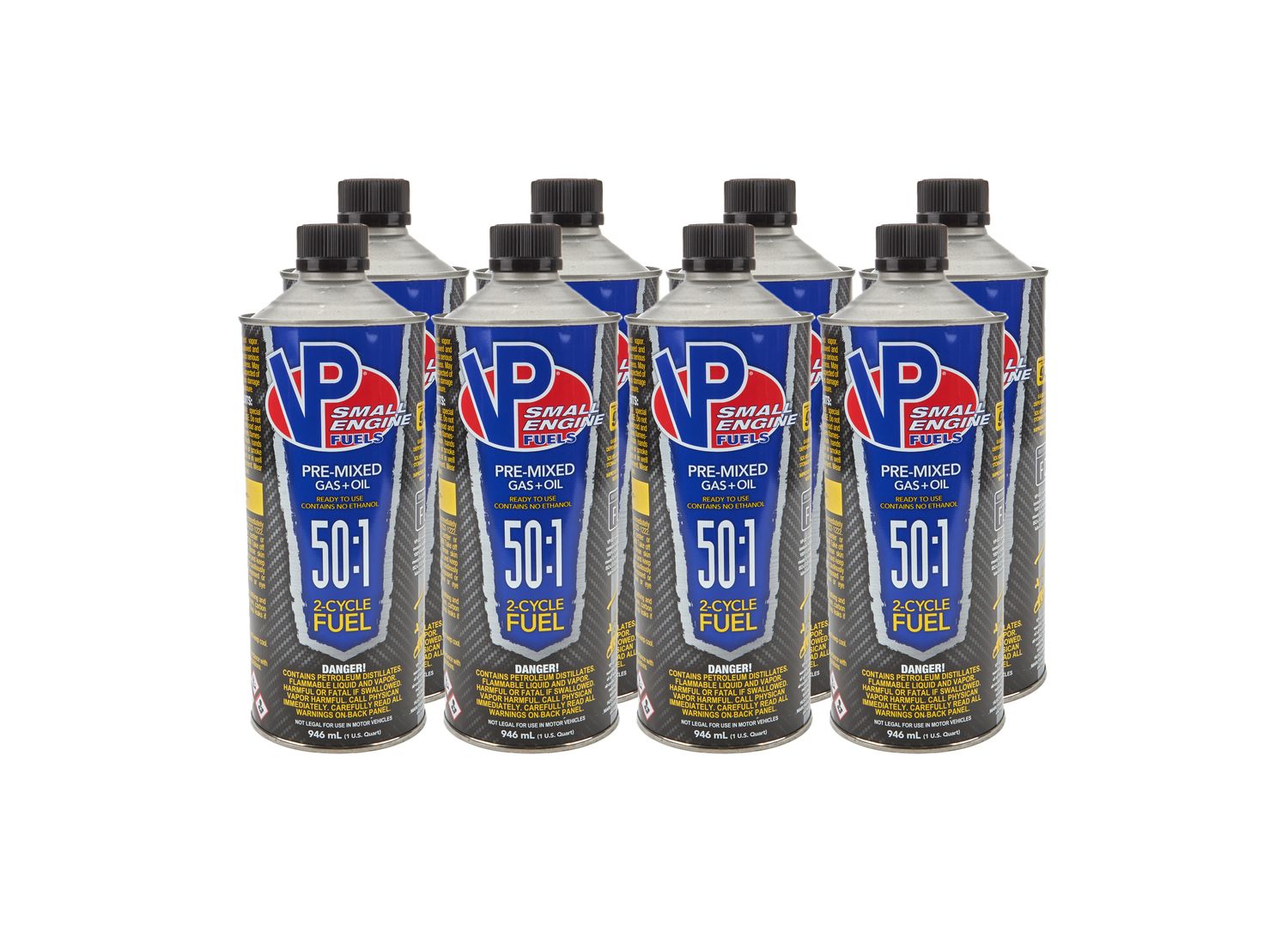 VP RACING50:1 Pre-Mix Fuel 1qt Cans (Case 8)