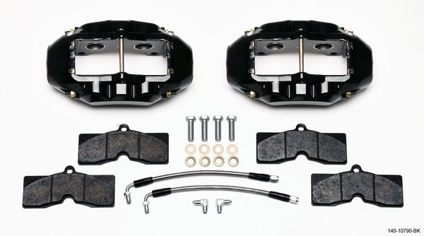 WILWOODRear Brake Kit 65-82 Corvette Black Caliper