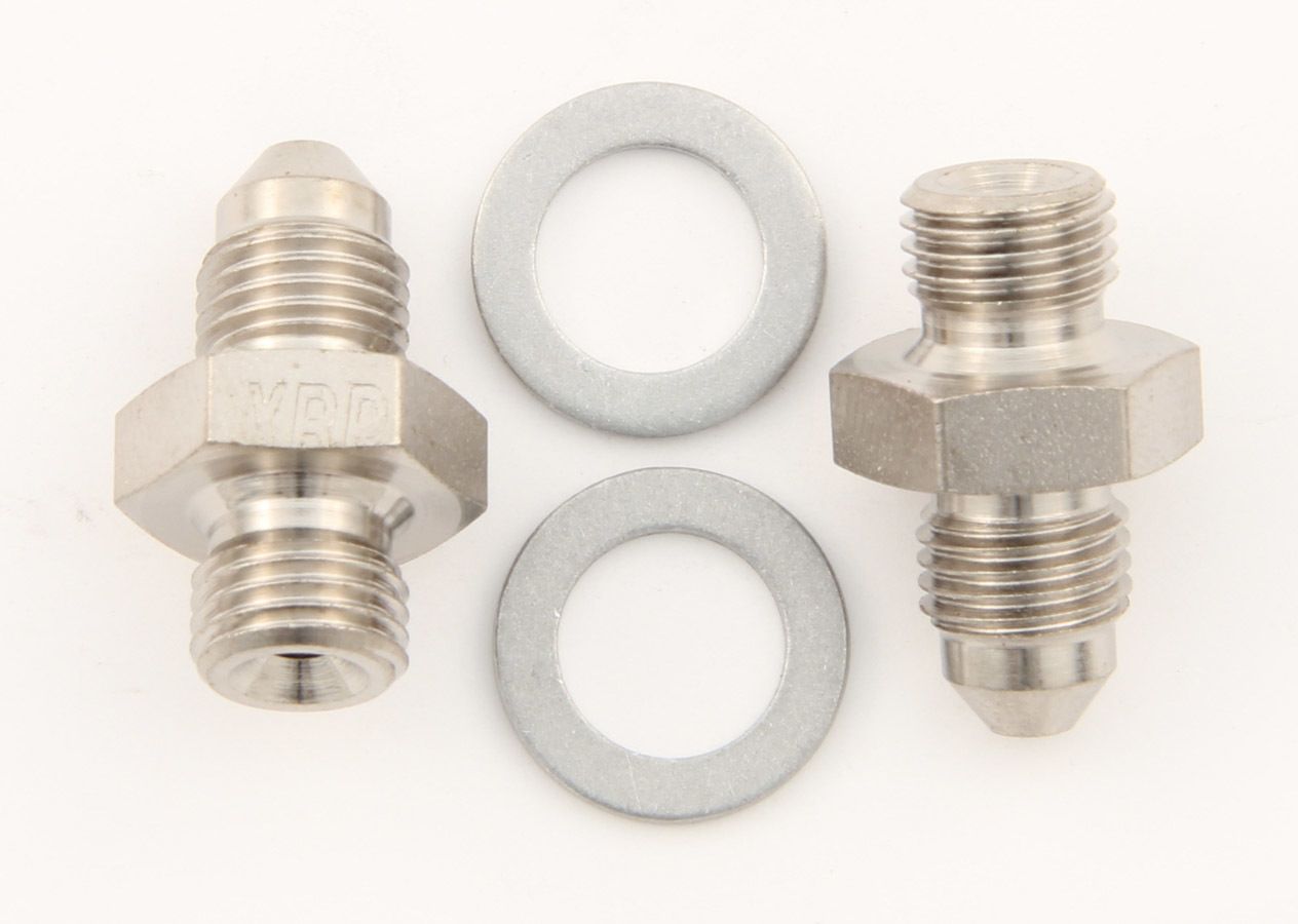 XRP-XTREME RACING PROD.3/8-24 to #3 Stl Crush Washer Seal Adapter (Pr)