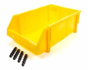 TRIPLE X RACE COMPONENTSPlastic Storage Bin Small Yellow 7x5x3