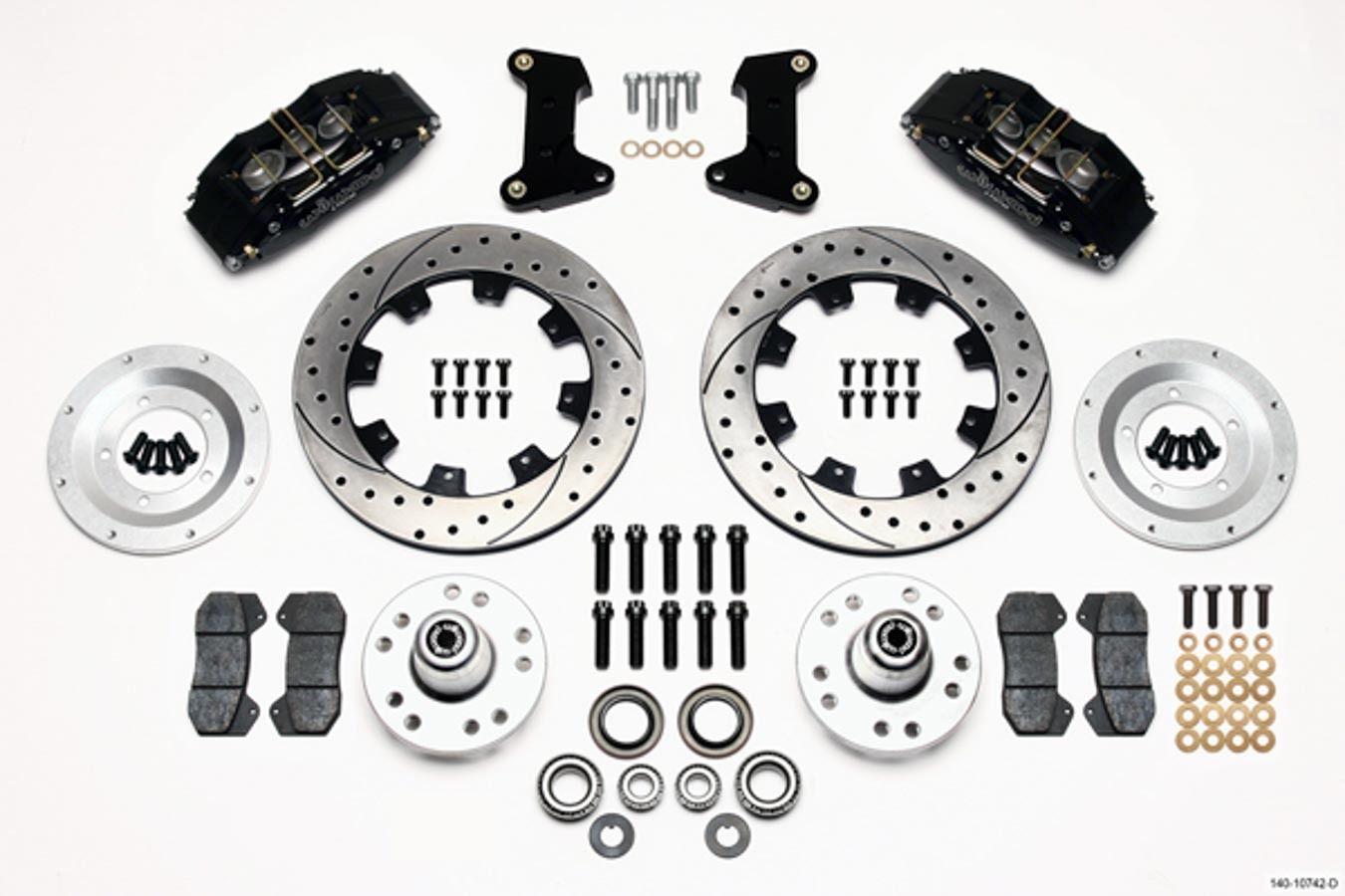 WILWOODFront Disc Brake Kit 74- 78 12.19in Drilled Rotor