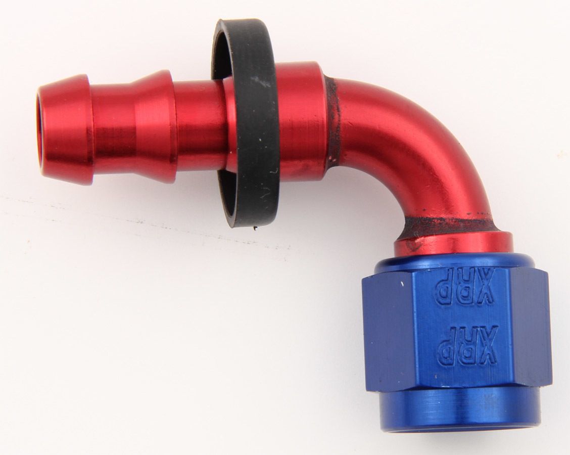 XRP-XTREME RACING PROD.#8 90 Deg Push-On Hose End