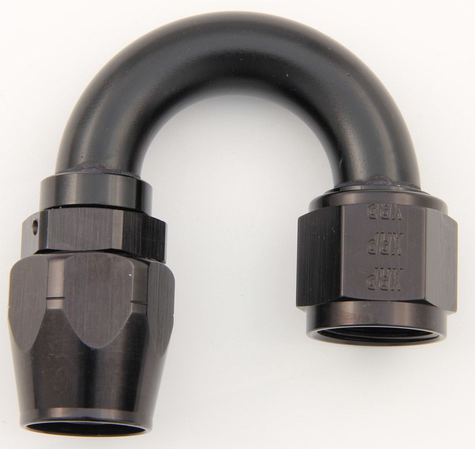 XRP-XTREME RACING PROD.#8 180 Deg Dbl Swivel Hose End Black