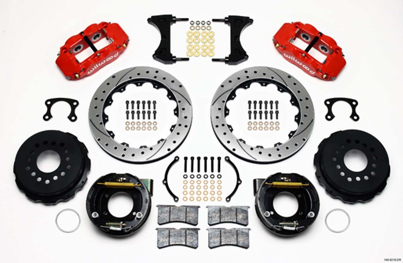WILWOODRear Disc Brake Kit Red Ford New Style 12.88