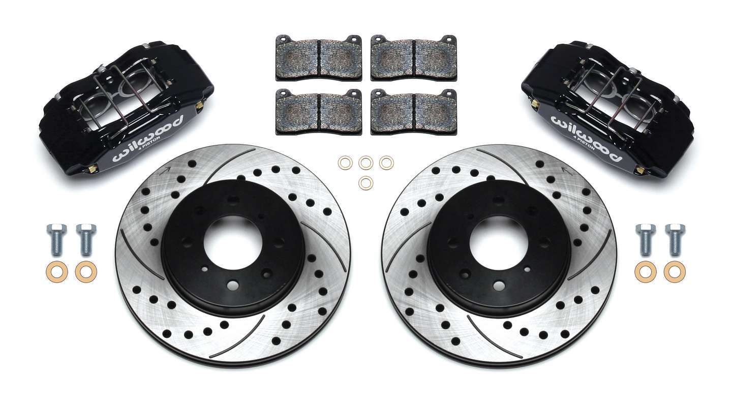 WILWOODBrake Kit Front Honda/Acura Blk Drilled