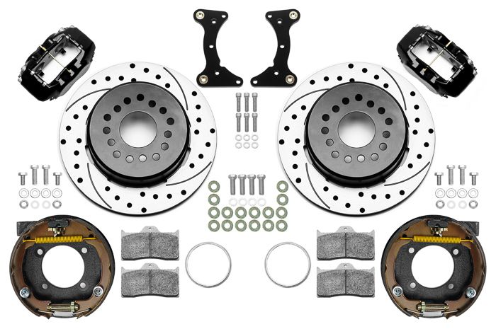 WILWOODBrake Kit Rear Black FDL Drilled 12in GM G Body