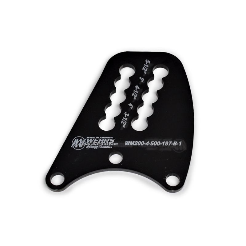 WEHRS MACHINETop Link Plate Q/C Rear- End Dbl Slot 1/2in Holes