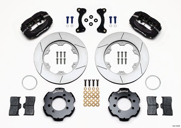 WILWOODFront Disc Brake Kit Blk 90-05 Miata 11.00 GT