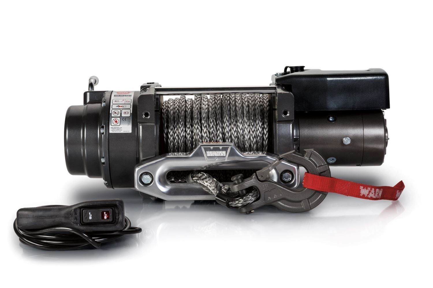 WARN16.5ti-S Heavyweight Win ch 16500lb Synthetic Rop