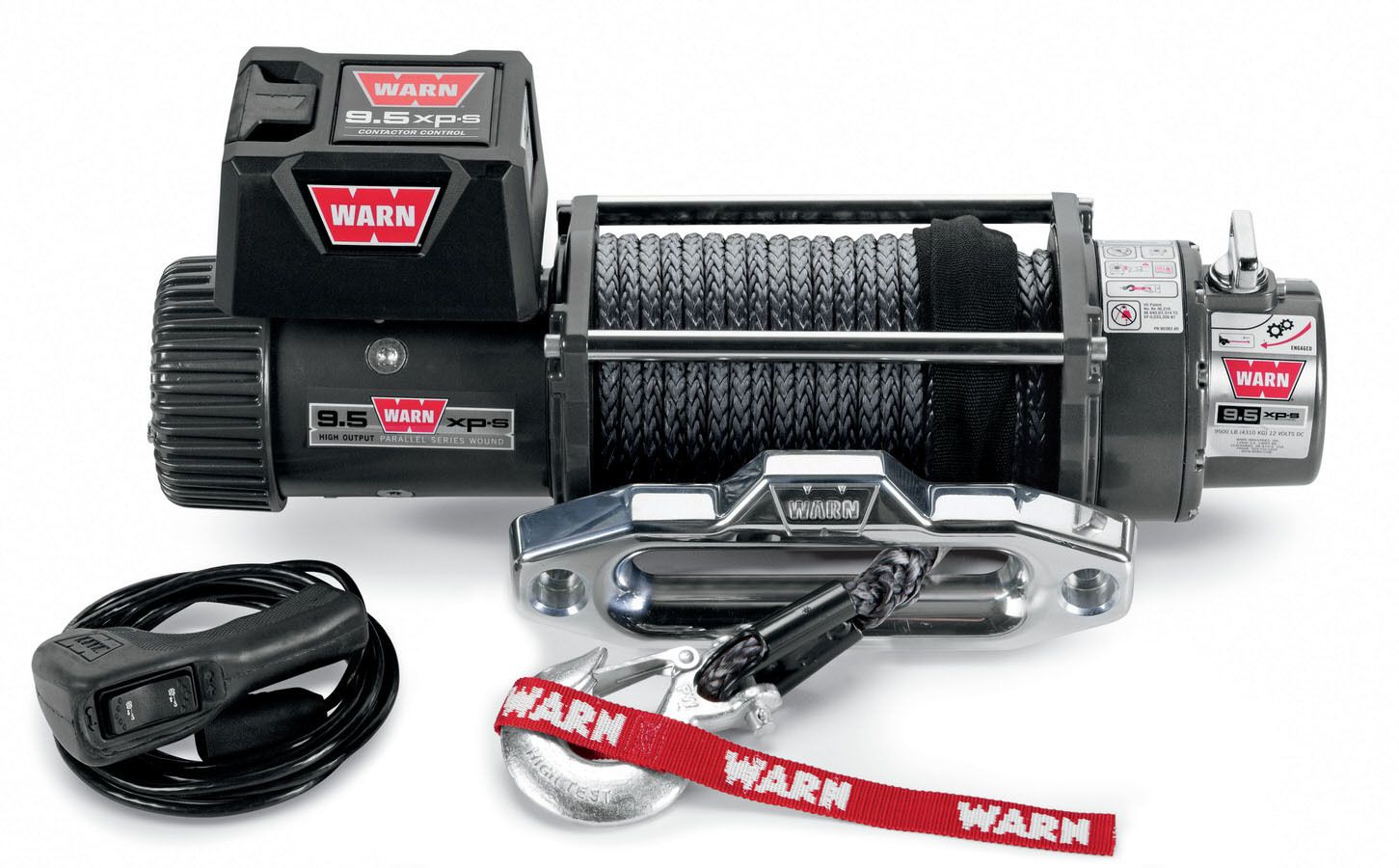 WARN9.5XP-S Winch 9500# With Synthetic Rope
