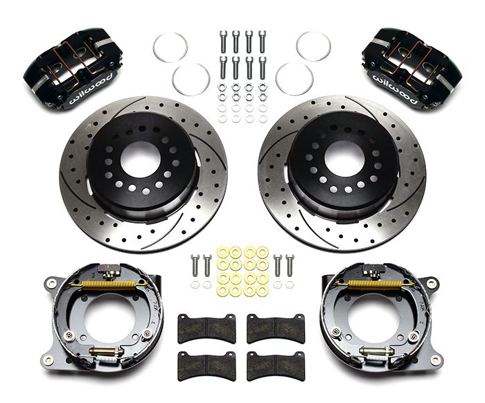 WILWOODRear Brake Kit GM w/Park Drilled