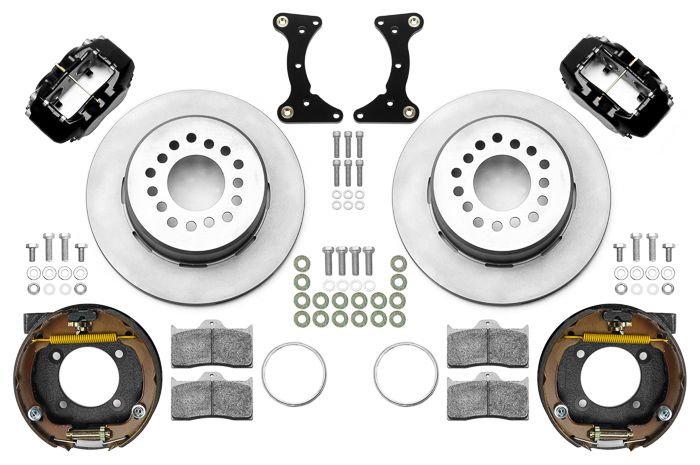 WILWOODBrake Kit Rear Black FDL Plain 12in GM G Body