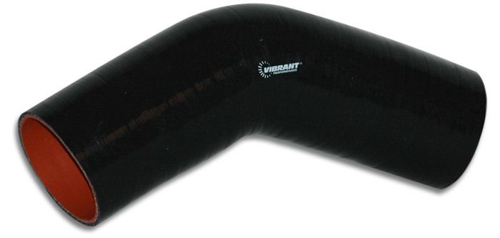 VIBRANT PERFORMANCE Silicone Hose 45 deg Elb 2-1/2in ID x 4-1/2in Lng