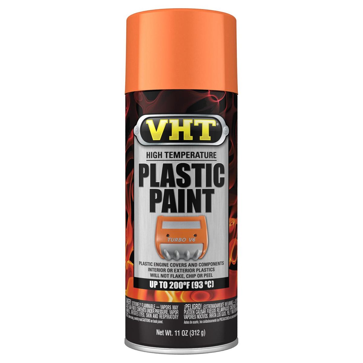 VHTHigh Temperture Plastic Paint Gloss Orange 11oz.
