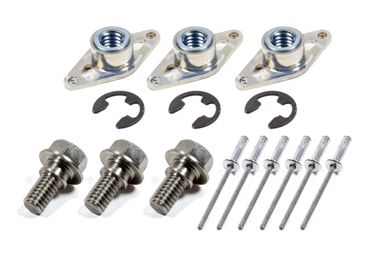 TRIPLE X RACE COMPONENTSWheel Cover Retainer Kit 1-3/8 SS Bolt 3-Pack