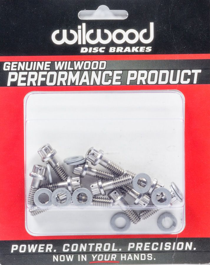 WILWOODRotor Bolt Kit Stainless Hat/Rotor Set of 12