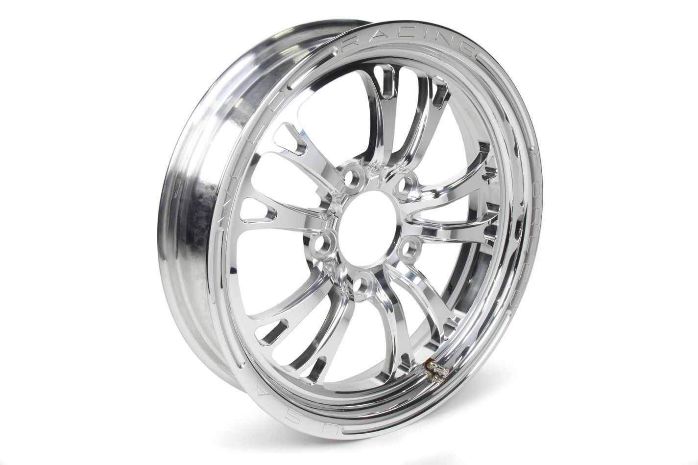 WELD RACINGV-Series Frnt Drag Wheel Pol 15x3.5 5x4.75BC 1.75