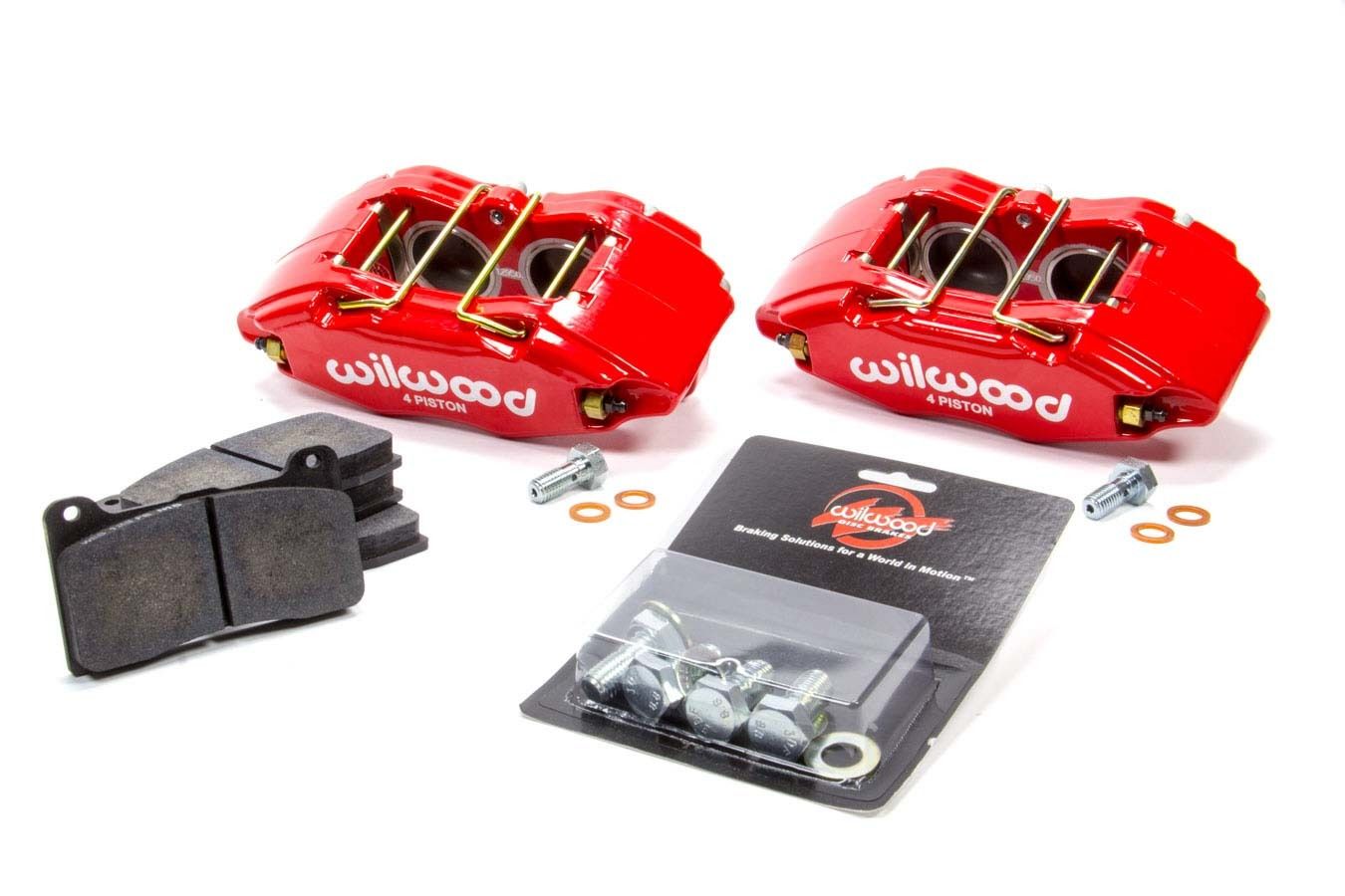 WILWOODCaliper & Pad Kit Front Honda/Acura Red