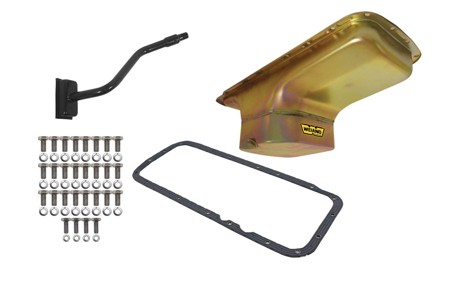 WEIAND7qt Oil Pan Kit BBM B/RB Zinc Finish Center Sump
