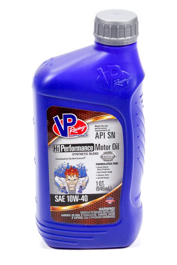 VP RACINGVP 10w40 HI-Performance Racing 1 Qt - 32oz