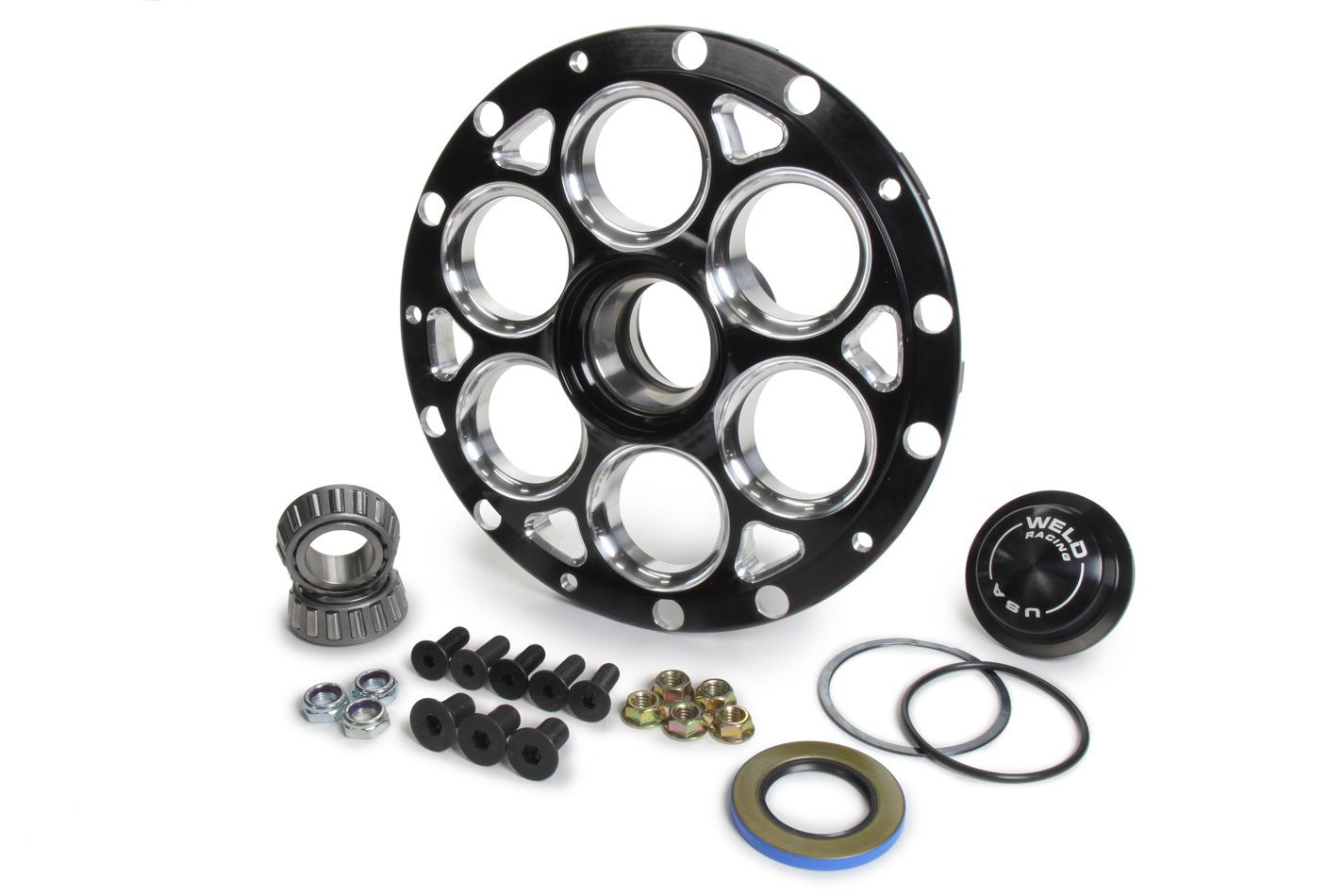 WELD RACINGHub L/W 13/15 Straight Shaft No Rotor Mount Blk
