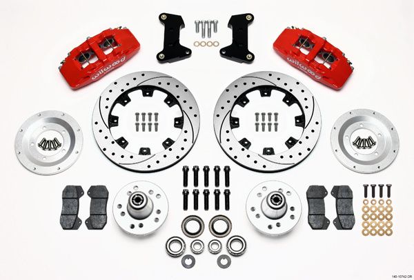 WILWOODFront Disc Brake Kit 74- 78 Mustang 12.19 Drilled