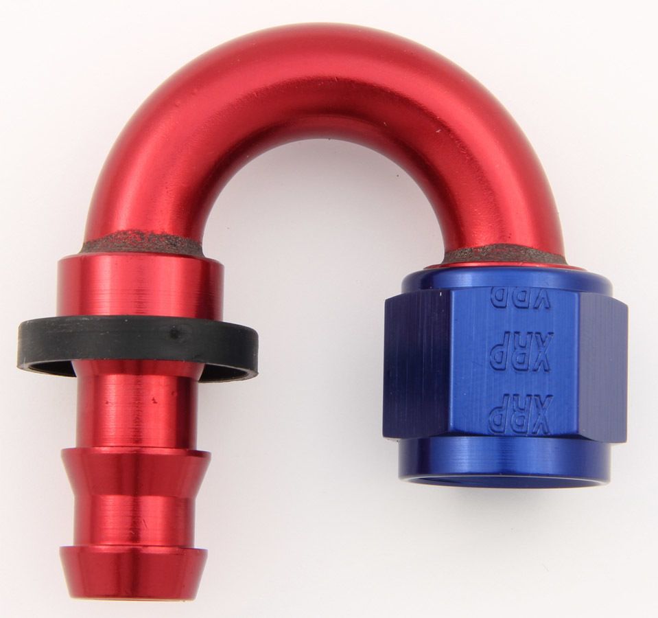 XRP-XTREME RACING PROD.#6 180 Deg Push-On Hose End