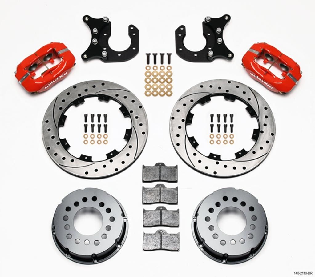 WILWOODP/S Rear Disc Kit New Big Ford Drilled Red