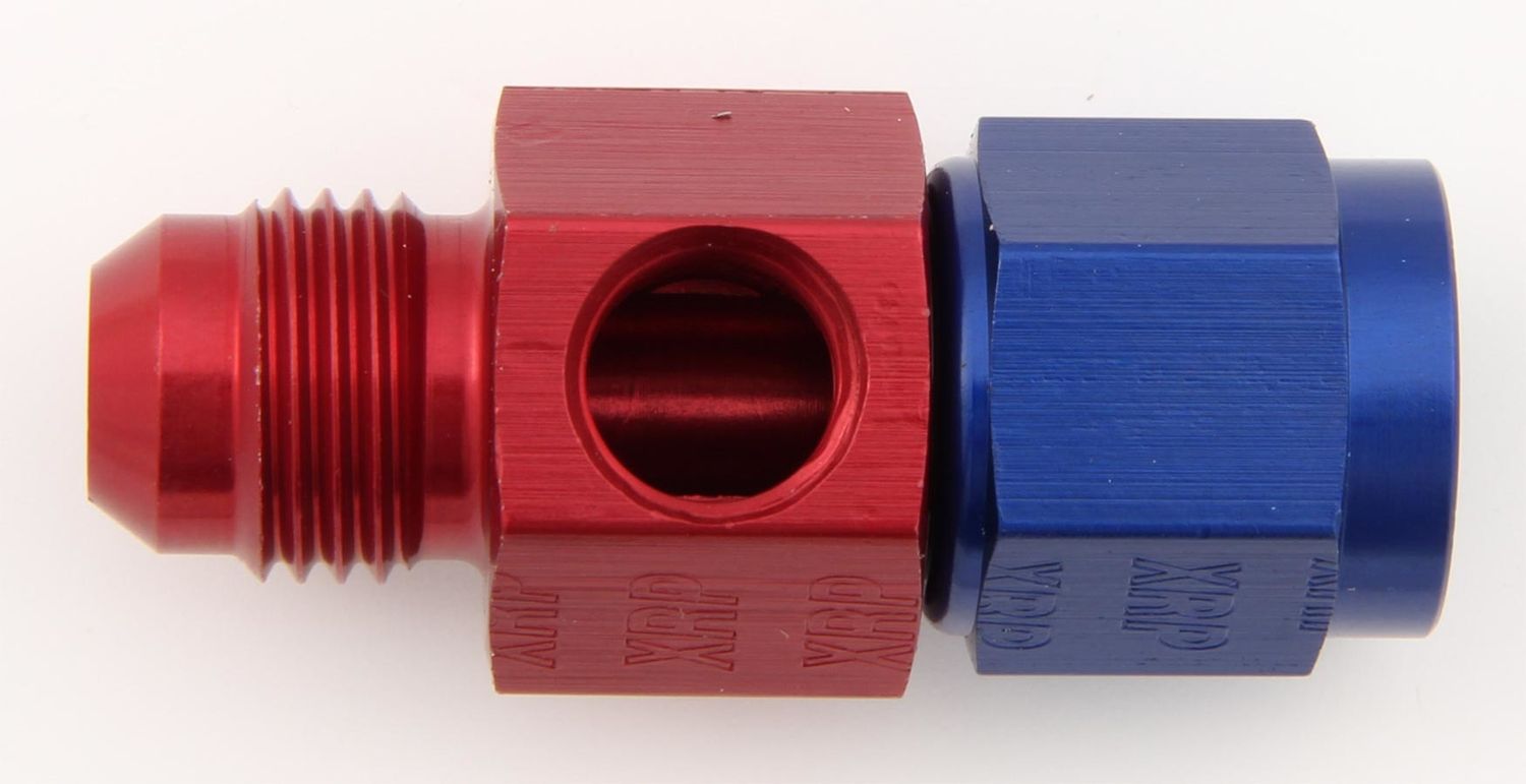 XRP-XTREME RACING PROD.#6 to #6 Fem Fuel Press Adapter w/ 1/8 NPT Port