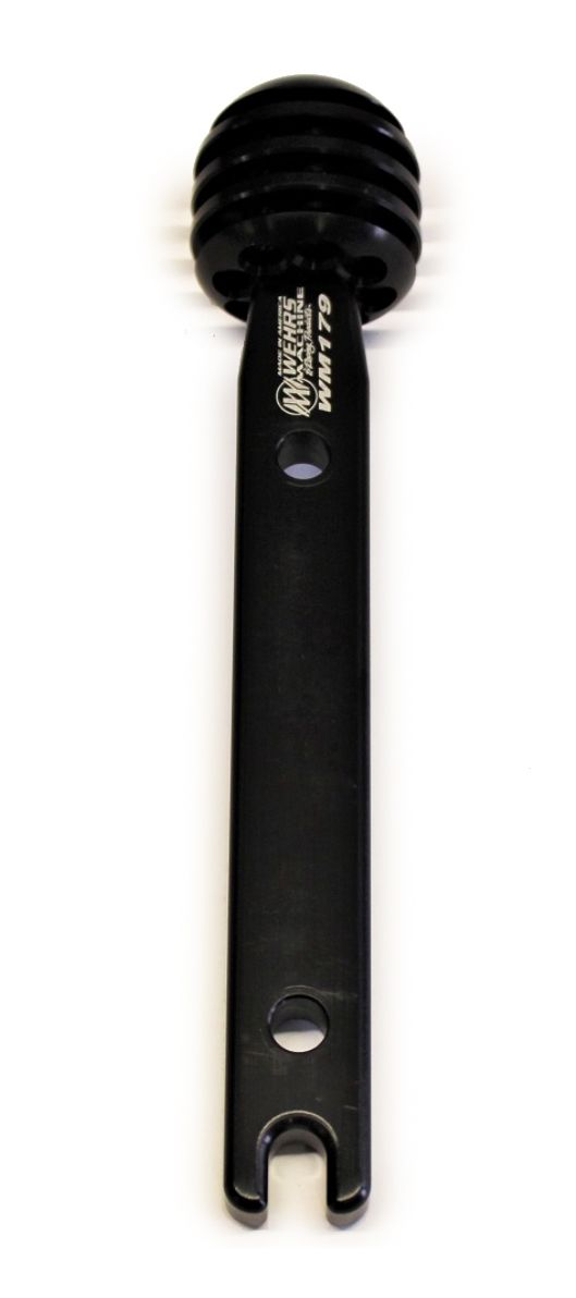 WEHRS MACHINEShift Handle Straight w/ Knob Black 5-1/2in Tall