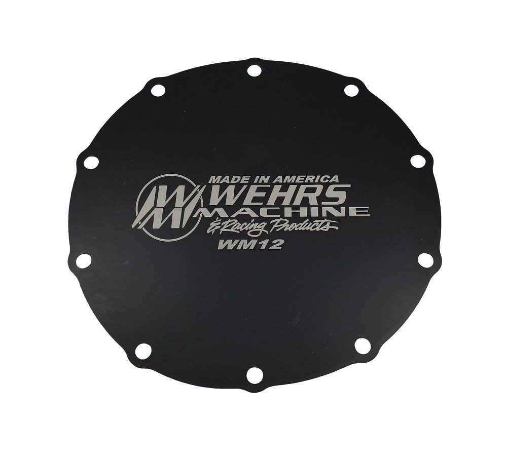 WEHRS MACHINEFord 9in Cover Black Ano Aluminum.