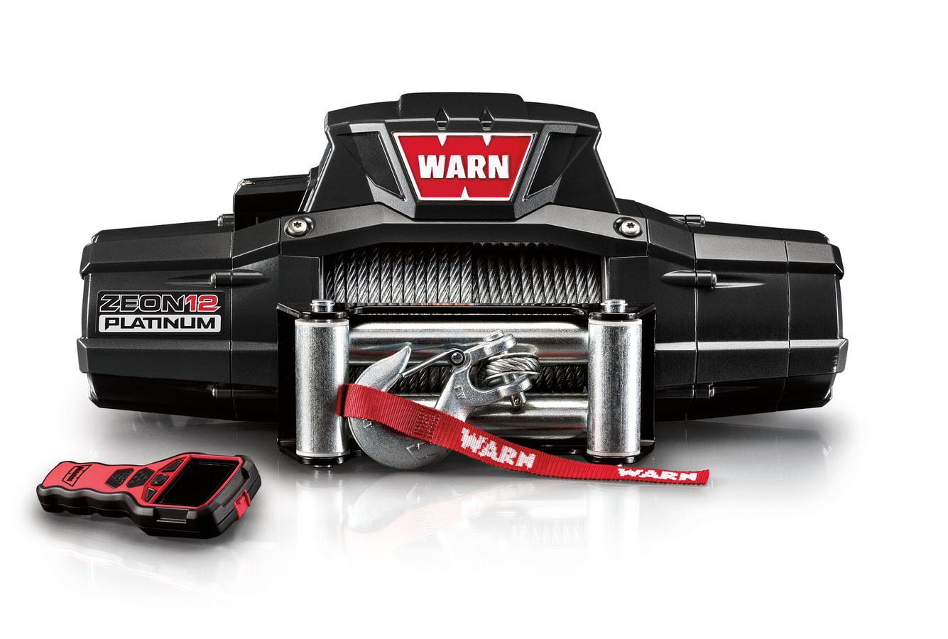 WARNZEON 12 Platinum 12000lb Winch w/Wire Rope Roller