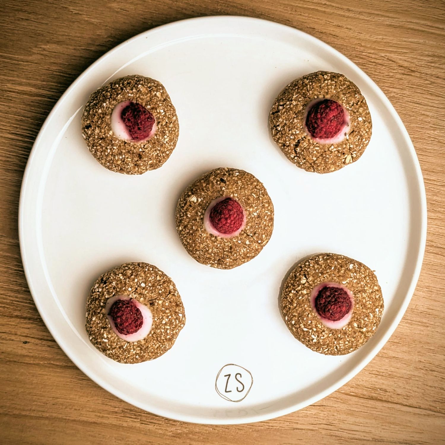 Vegan oat Raspberry bites | 8stuks